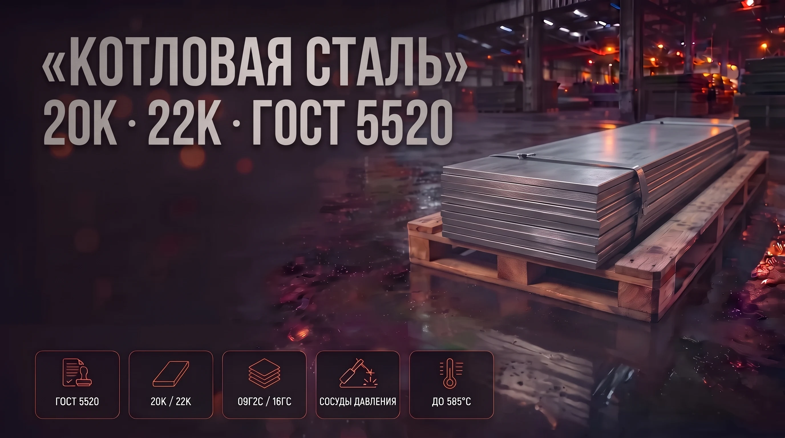 Котловая сталь: марки, ГОСТ 5520 и требования к сосудам под давлением