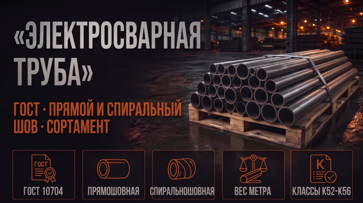 Электросварная труба: виды, ГОСТ, сортамент и где применяется