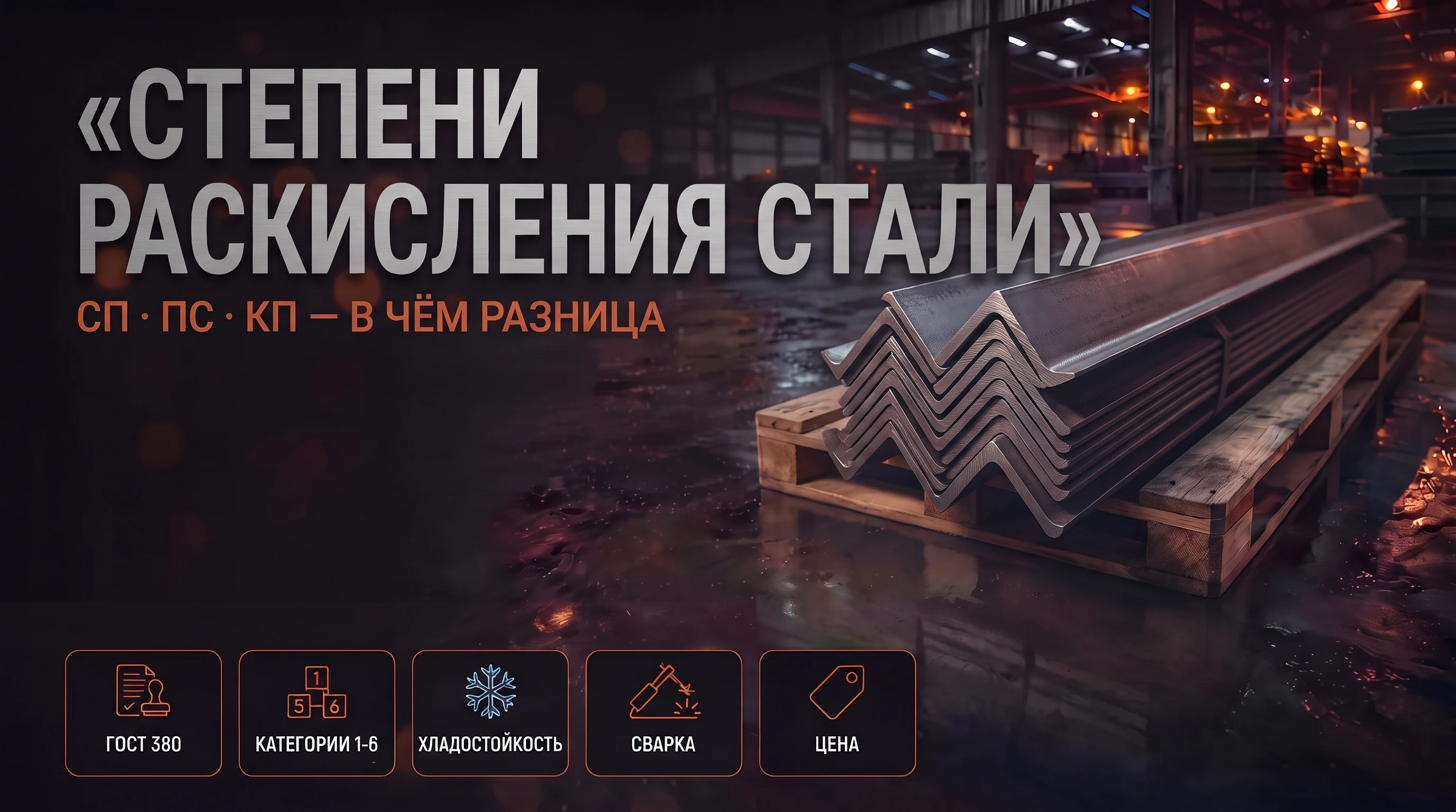 Спокойная, полуспокойная и кипящая сталь: в чём разница