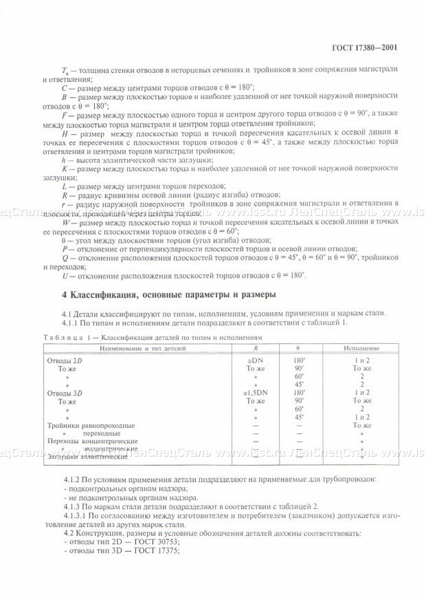 Детали трубопроводов ГОСТ 17380-2001 (3)
