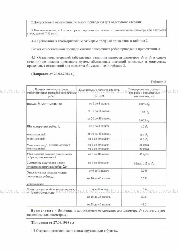 Арматура А3 СТО АСЧМ 7-93 (6)