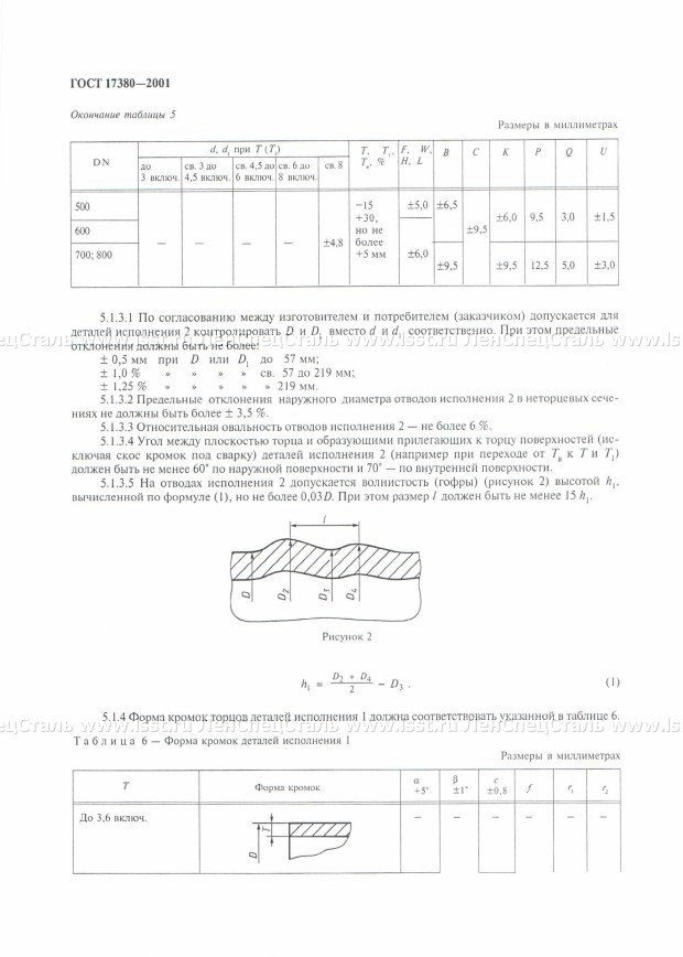 Детали трубопроводов ГОСТ 17380-2001 (6)